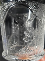 One Canadian Park Pattern Water Goblets Landscape Scenes EAPG TWO AVAILABLE