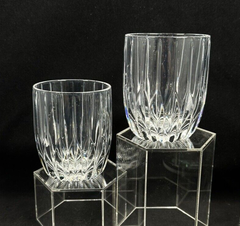 Mikasa Park Lane Double Old Fashioned Glasses 8 Oz Pair (2) 3-7/8″