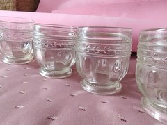 Vintage Etched Bar Ware Glass Tumblers – Set of 4
