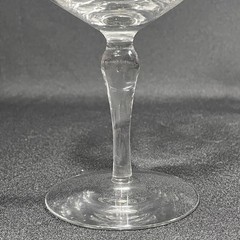 4 Bryce 350-4 Champagne Sherbet Glasses Etched Band Bow & Floral Swag 5-1/4″