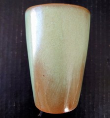 Set of 4 Frankoma 5L Plainsman Prairie Green-Brown 12 oz Tumblers 4 5/8″