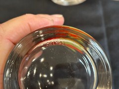 Vintage Crisal Portugal Set Of 8 Poinsettia Old Fashioned Holiday Glasses New