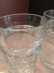 Bird and Strawberry Clear Indiana Glass Set Of 3