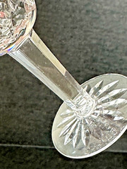 Waterford Crystal Lismore Claret Wine Glasses Set of 4 Vertical Cut On Bowl