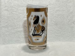 Fred Press Set of Five 22 Karat Gold Trojan Horse Highball Glasses
