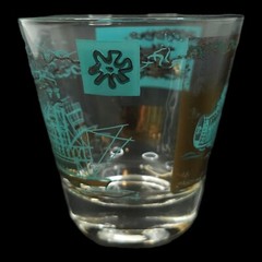 Southern Comfort Riverboat 5 Old Fashioned Glasses Vintage 1960s Libbey Whiskey