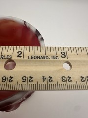 Vintage IMPERIAL GLASS Red Slag Glass «End of Day» Wine Goblets (Set of 2)