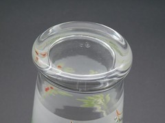 6 Pfaltzgraff Winterwood Green 6 oz Frosted Lowball Cocktail Glasses Chickadee