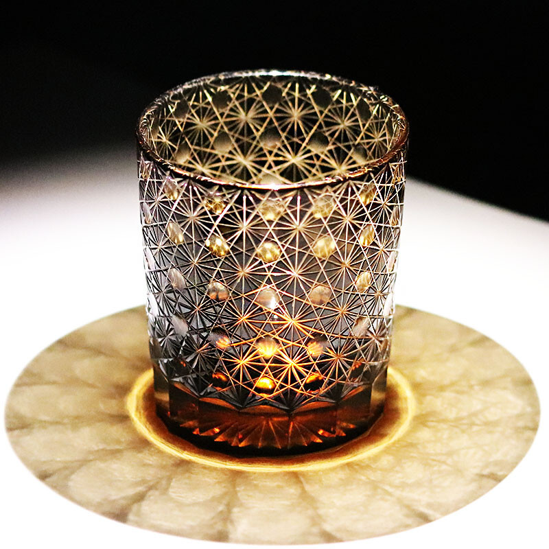 Handmade Whisky Glasses Edo Kiriko Crystal Glass Drinkware Tumbler Gift Package