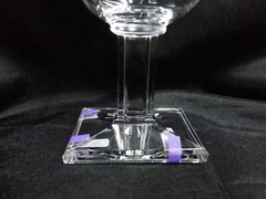 Heisey New Era, Square Base: Water or Wine Goblet (s), 6 1/4″ Tall, As Is