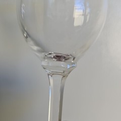 Johann Haviland Bavaria Sweetheart Rose Platinum Rim Wine Glass