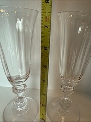 Mikasa Champagne Flutes Glasses French Countryside Set Of 2 Crystal