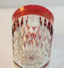 Set of 2 Indiana Glass Mt. Vernon Ruby Flash 6″ Iced Tea Glasses