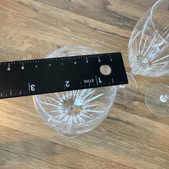 Cristal D Arques Enchante Crystal Wine Goblets Lot Of 4 Each 7.75”Durand Great