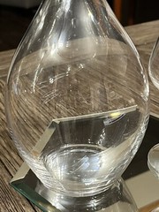 Orrefors Illusion Crystal Wine Decanter And 1 Elixir Wine Tasting Stemmed Glass