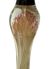 Unique Murano Goblet Swirl Crystal Flared Base Scalloped Edges Handmade Tipetto