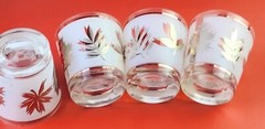 LIBBEY Starlyte Silver Leaf Old Fashioned, Set of 4 – Frosted Silver Foliage