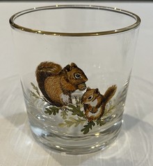 Vintage West Virginia Specialty Glass American Wildlife rocks glasses lot of 7
