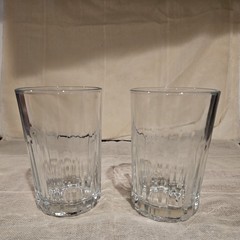 Set of 2, 4.5″ Tall ~ 10 oz Flat Tumbler Glass ~ CQ15 by CRISA