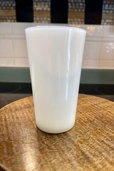 Vintage Anchor Hocking Fire King Milk Glass RingNecked Pheasant🪺 5 X 3″ Tumbler