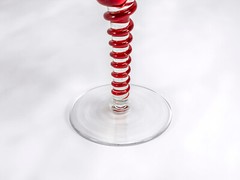 Grand Marnier Margarita Glass – Red Swirl Stem