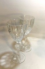 🌿2 Waterford Marquis SPARKLE Wine Glass Elegant Crystal, 8″ Tall, 12 oz