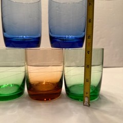 (5) Vintage Lenox TUSCANY SEASONS Crystal Double Old Fashioned Glasses Set Of 5