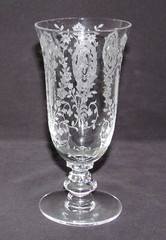 Tiffin Glass Co. JUNE NIGHT No.17392 Crystal Footed Juice Tumbler