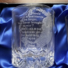 Edinburgh Crystal Robert Burns «Auld Lang Syne» whiskey tumbler set
