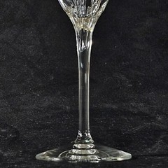 LENOX FIRELIGHT GOLD WINE GLASSES, Cut Lead Crystal, 7 7/8″, 6 oz, USA, 2PCS