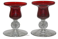 Morgantown Spanish Red Golf Ball / Jacobi Candlesticks