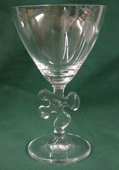 Marc Aurel Crystal LUCKY FOUR LEAF CLOVER Water Goblets GO IRELAND! SET OF FOUR