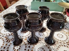 Artisan Studio Potter Goblet Set