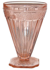 Jeannette Adam Pink Footed Water Tumbler
