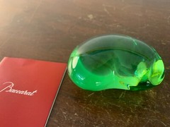 Green Heart Paperweight Love Model In Baccarat Crystal