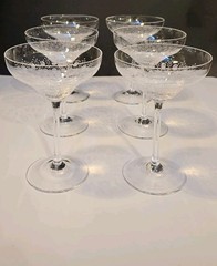 Vintage Rosenthal (Romance II) Small Bowl / Sherbert Glasses 6 VGC Stuido Line