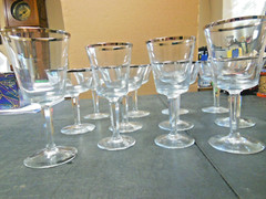12 Pieces Of Vintage Lenox Stemware Solitaire Pattern