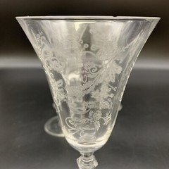 Glastonbury Lotus Vesta Clear 10pc Set: 8 Goblets & 2 Champagne Coupes