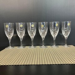 HOYA Crystal Sour glass 6pcs set 14x5cm/5.51×1.96″ 100ml/3.39oz HOYA Crystal
