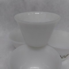 Dynaware Pyr-O-Rey Brown Floral Custard Cups 4 Cups