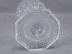 French Baccarat Pressed Flint Glass Diamond Sand Pattern Water Goblet Circa 1840