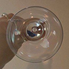 Vtg Set of 6 Iridescent Glasses Wine 7″ Hand Blown Rainbow Iris Lustre…