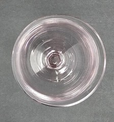 Set Of 3 American Stemware Princeton Pink Blown Glass Water Wine Glasses