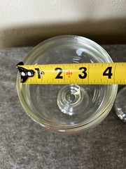 VTG Jumbo Goblet Thick Rim Footed Glass Shrimp Cocktail~lot Of 2 – 1 Coors