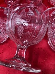 EAPG early American pressed glass goblets LOT of 6