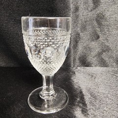 1914 EAPG Indiana Glass Co No 30 (OMN) Cordial Glass Set of 2 AKA Dew & Raindrop