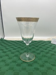 Antique Tiffin Franciscan Minton Gold Rim Water Goblet – Wine Glass