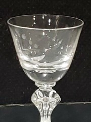 2- Tiffin Franciscan #17566-1 Stem Crystal 3 6/8″ CORDIAL GLASS