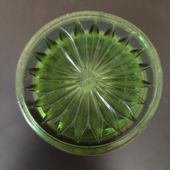 Imperial Fieldflower Antique Carnival Glass Tumbler, Marigold