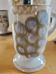 Louisville Stoneware Drink Dispenser & 12 Cups Binet School Disabilities JCPS KY